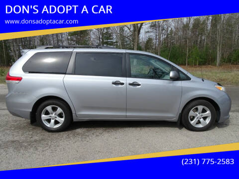 2012 Toyota Sienna for sale at DON'S ADOPT A CAR in Cadillac MI
