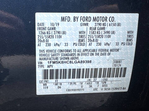 2020 Ford Explorer Platinum