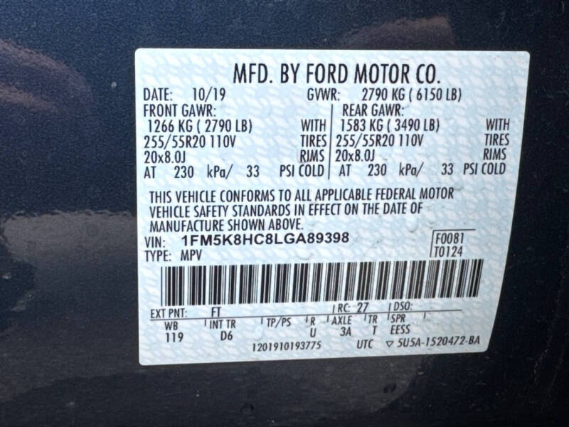 2020 Ford Explorer Platinum