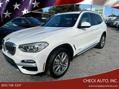 2018 BMW X3 for sale at CHECK AUTO, INC. in Tampa FL