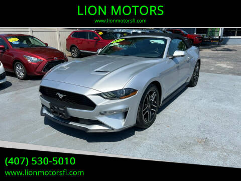 2018 Ford Mustang for sale at LION MOTORS in Orlando FL
