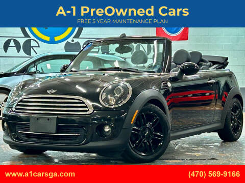 2012 MINI Cooper Convertible for sale at A-1 PreOwned Cars in Duluth GA