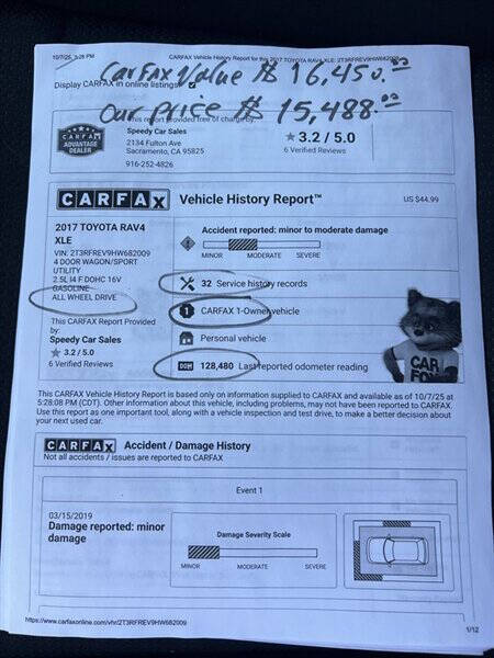 2017 Toyota RAV4 XLE