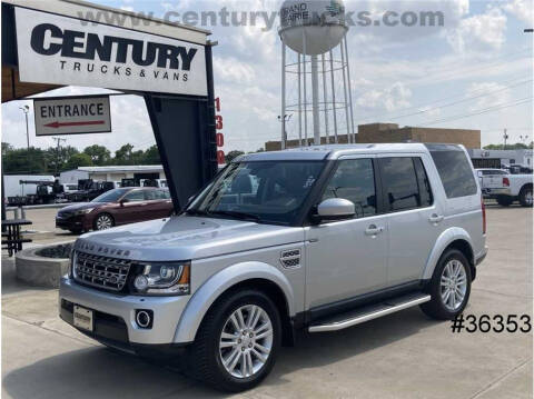 2016 Land Rover LR4 for sale at CENTURY TRUCKS & VANS in Grand Prairie TX