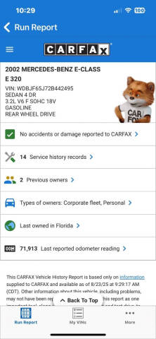 2002 Mercedes-Benz E-Class E 320