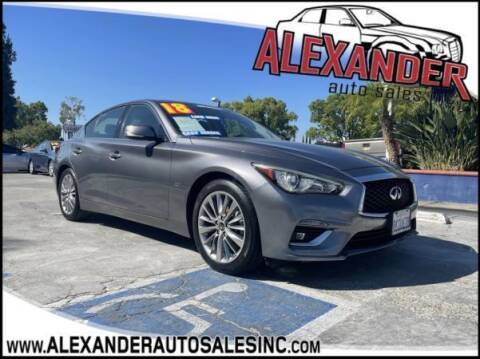 2018 Infiniti Q50 for sale at Alexander Auto Sales Inc in Whittier CA