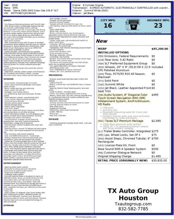 2018 GMC Sierra 1500 SLT