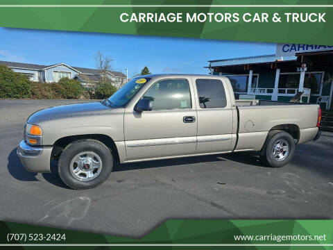 2003 GMC Sierra 1500 for sale at Carriage Motors Car & Truck in Santa Rosa CA