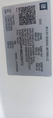 2021 Chevrolet Express 2500