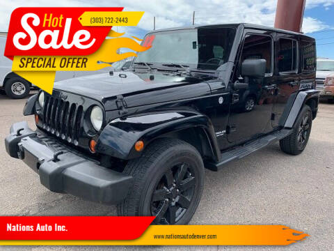 2012 Jeep Wrangler Unlimited for sale at Nations Auto Inc. in Denver CO