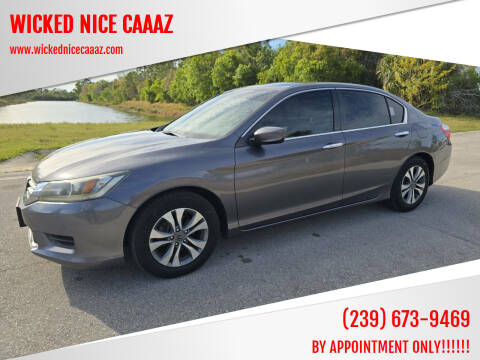 2015 Honda Accord for sale at WICKED NICE CAAAZ in Cape Coral FL