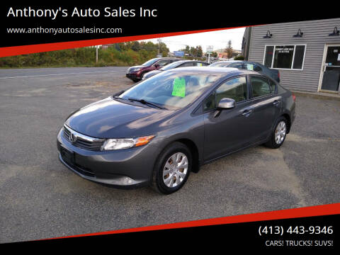 2012 Honda Civic for sale at Anthony's Auto Sales Inc in Pittsfield MA