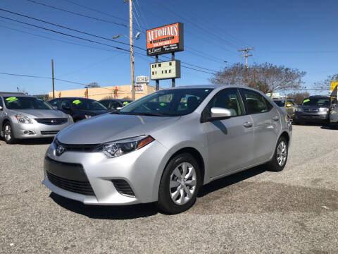 2016 Toyota Corolla for sale at Autohaus of Greensboro in Greensboro NC