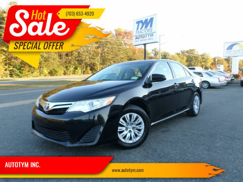 2012 Toyota Camry for sale at AUTOTYM INC. in Fredericksburg VA