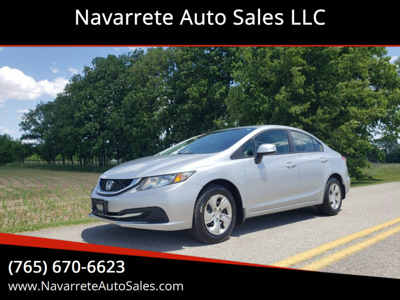 2013 Honda Civic for sale at Navarrete Auto Sales LLC in Frankfort IN