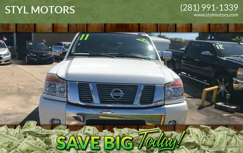 2011 Nissan Titan for sale at STYL MOTORS in Pasadena TX