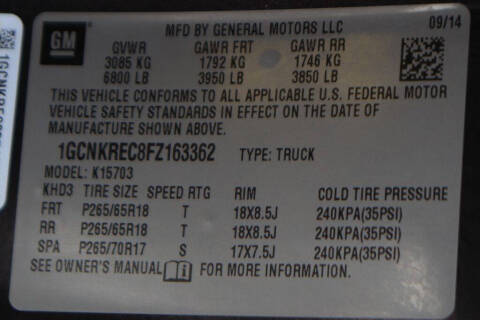 2015 Chevrolet Silverado 1500