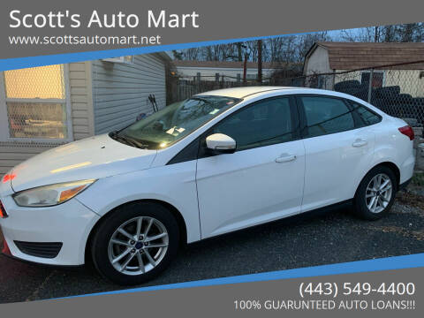 2017 Ford Focus for sale at Scott's Auto Mart in Dundalk MD