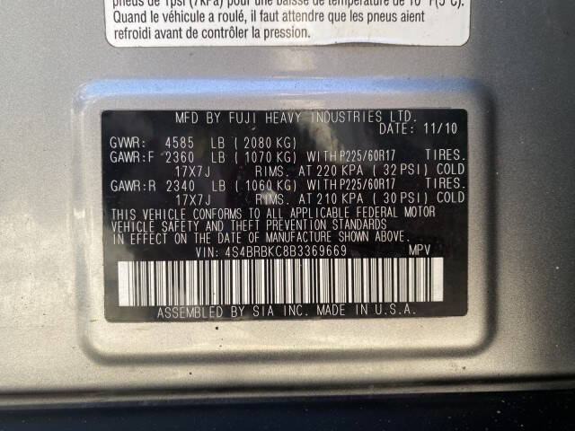 2011 Subaru Outback 2.5i Limited