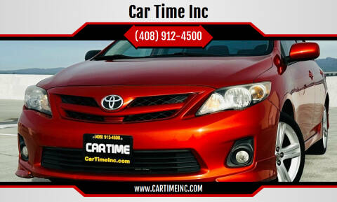 2013 Toyota Corolla for sale at Car Time Inc in San Jose CA