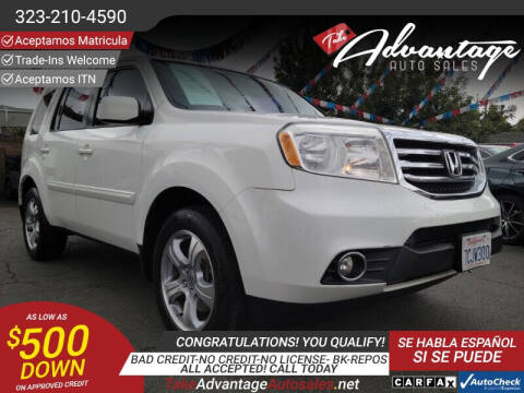 2013 Honda Pilot for sale at ADVANTAGE AUTO SALES INC in Bell CA