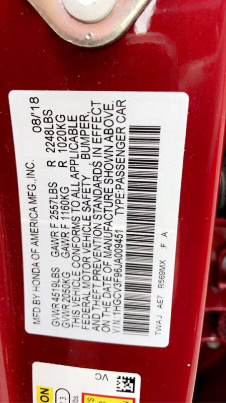 2018 Honda Accord Hybrid Touring