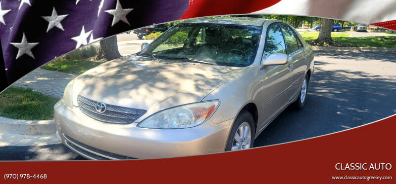 2003 Toyota Camry for sale at Classic Auto in Greeley CO
