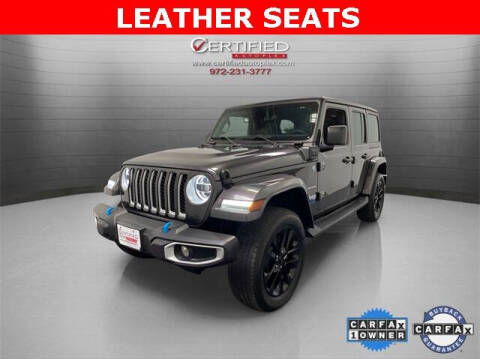 2022 Jeep Wrangler Unlimited for sale at CERTIFIED AUTOPLEX INC in Dallas TX