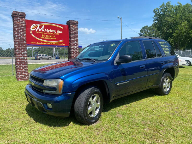 2004 Chevrolet TrailBlazer for sale at C M Motors Inc in Florence SC