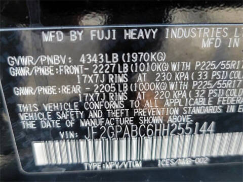 2017 Subaru Crosstrek 2.0i Premium