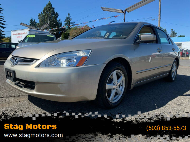 2003 Honda Accord for sale at Stag Motors in Portland OR