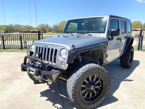 2014 Jeep Wrangler Unlimited for sale at Texas Luxury Auto in Cedar Hill TX