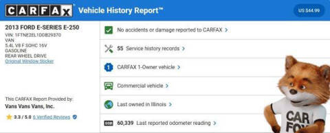 2013 Ford E-Series E-250