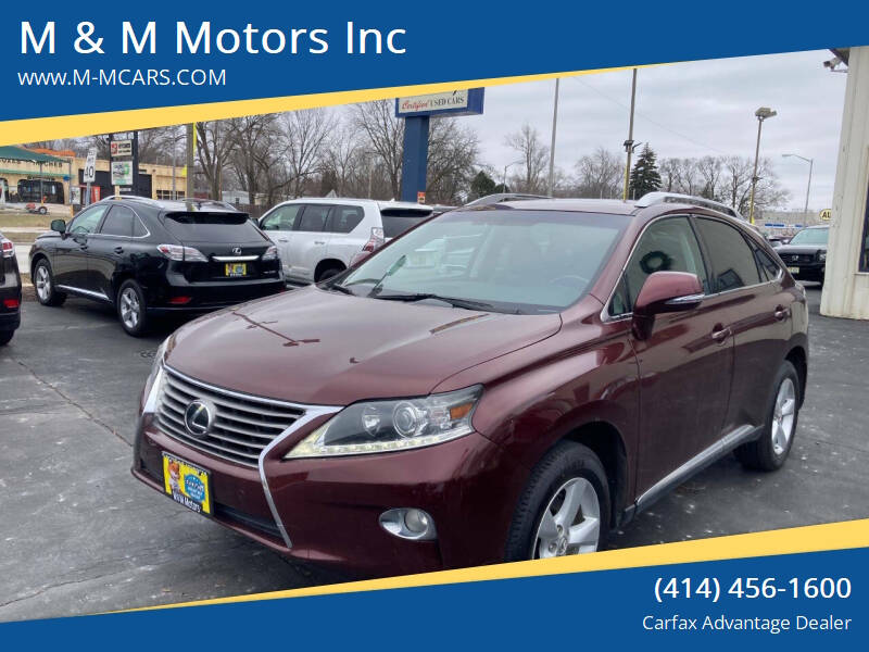 2013 Lexus RX 350 for sale at M & M Motors Inc in West Allis WI