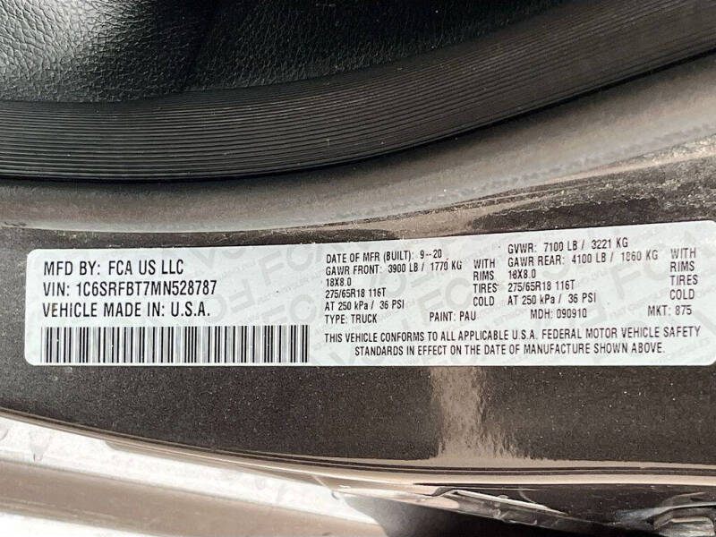 2021 RAM 1500