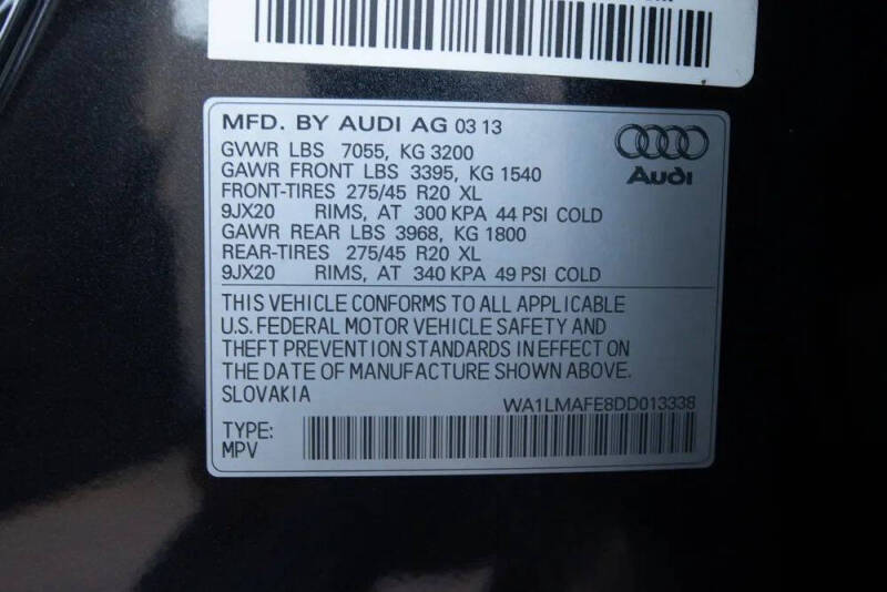 2013 Audi Q7 3.0 quattro TDI Premium Plus