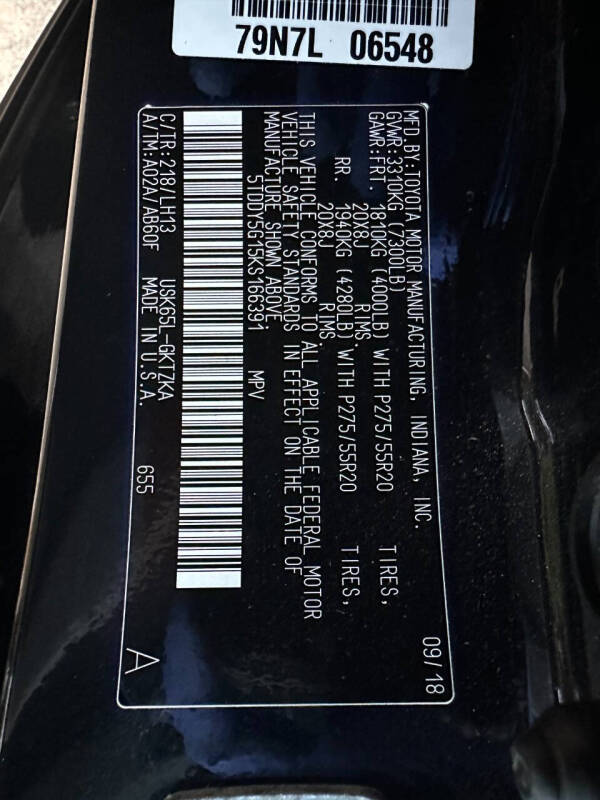 2019 Toyota Sequoia Platinum