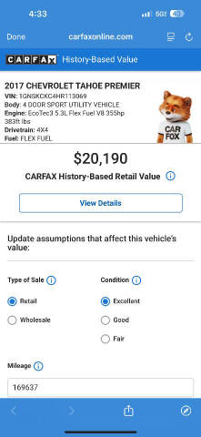 2017 Chevrolet Tahoe Premier