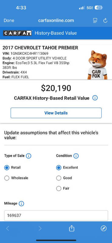 2017 Chevrolet Tahoe Premier