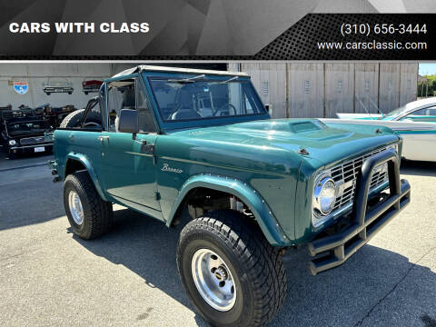 1968 Ford Bronco for sale at CARS WITH CLASS in Santa Monica CA