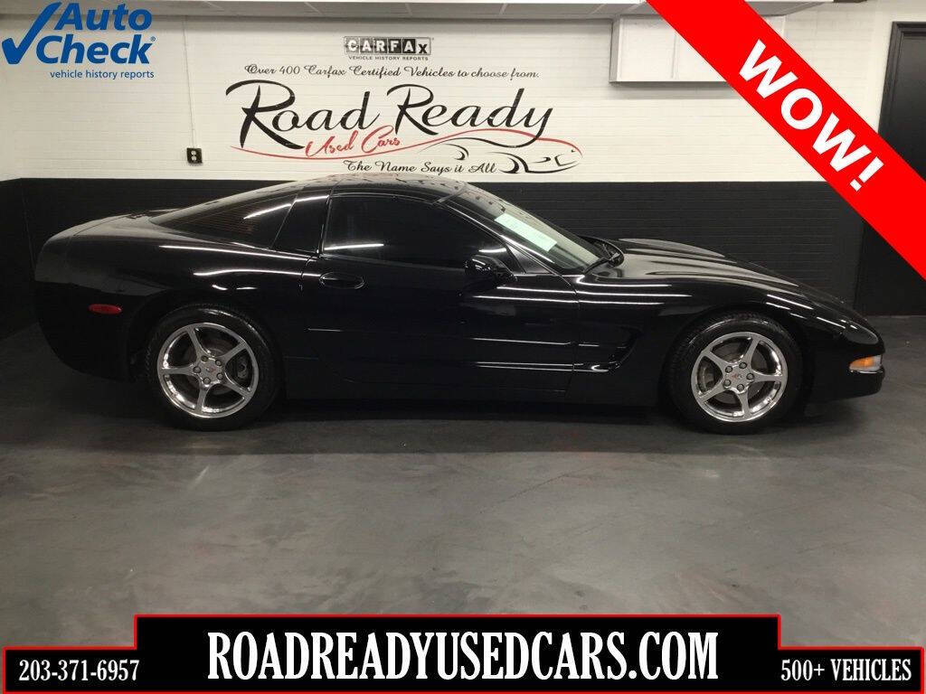 Black 2002 Chevrolet Corvette Base 2dr Coupe 1
