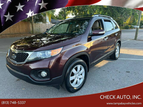 2013 Kia Sorento for sale at CHECK AUTO, INC. in Tampa FL