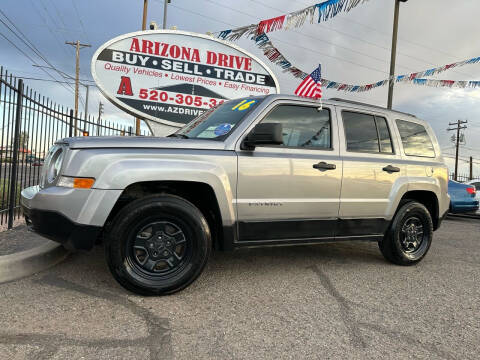 2016 Jeep Patriot for sale at Arizona Drive LLC in Tucson AZ