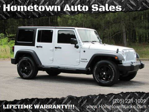 2017 Jeep Wrangler Unlimited for sale at Hometown Auto Sales - SUVS in Jasper AL