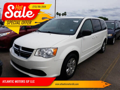 2012 Dodge Grand Caravan for sale at ATLANTIC MOTORS GP LLC in Houston TX