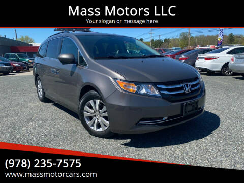 2014 Honda Odyssey for sale at Mass Motors LLC in Worcester MA