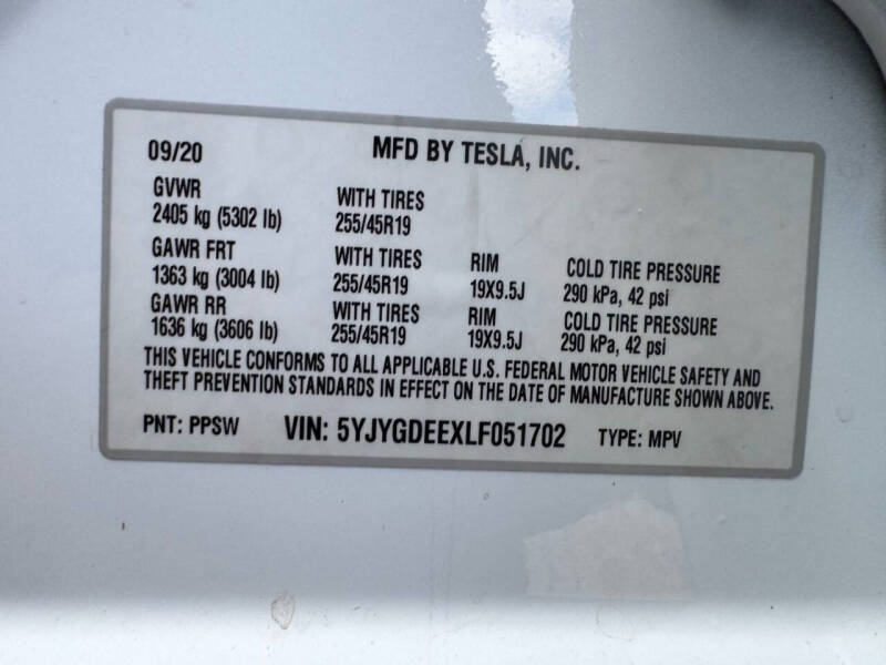 2020 Tesla Model Y Long Range