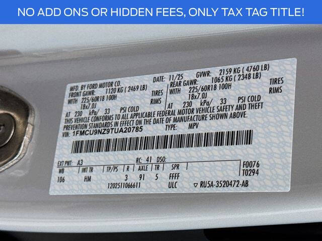 2026 Ford Escape Hybrid ST-Line Select