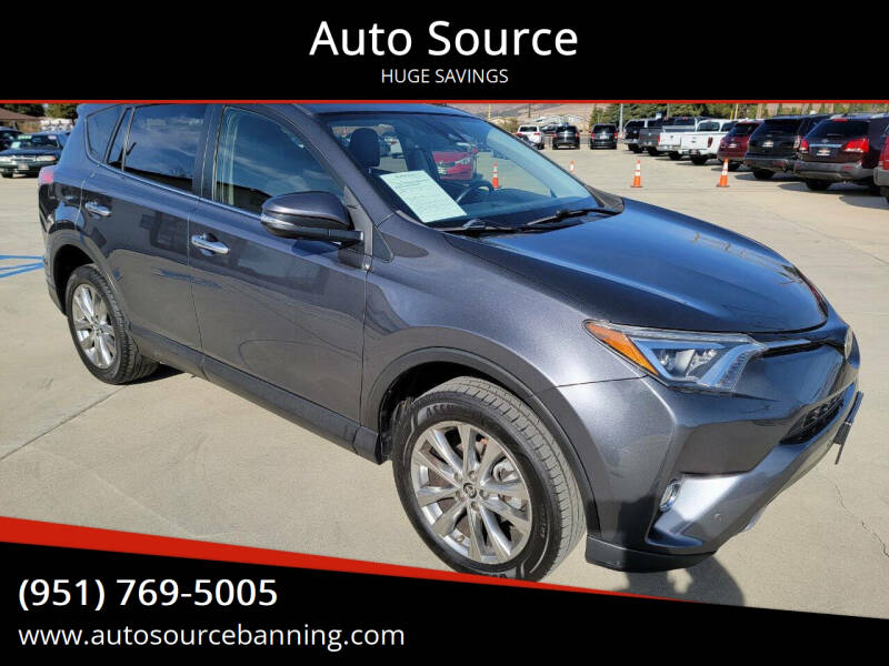 2017 Toyota RAV4 for sale at Auto Source in Banning CA