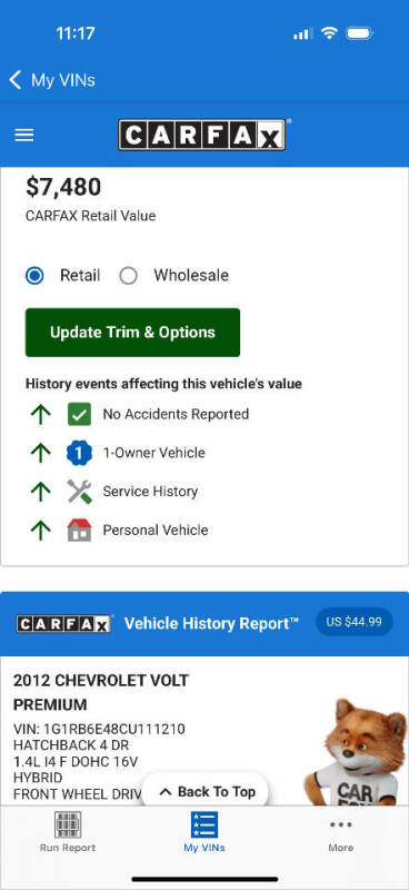 2012 Chevrolet Volt Premium